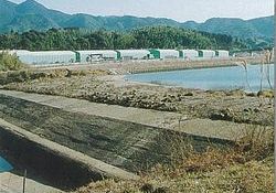 大黒堰と松浦川写真